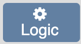 A white gear above the word &ldquo;Logic&rdquo; on a blue background.