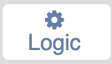 A blue gear above the word &ldquo;Logic&rdquo; on a white background.